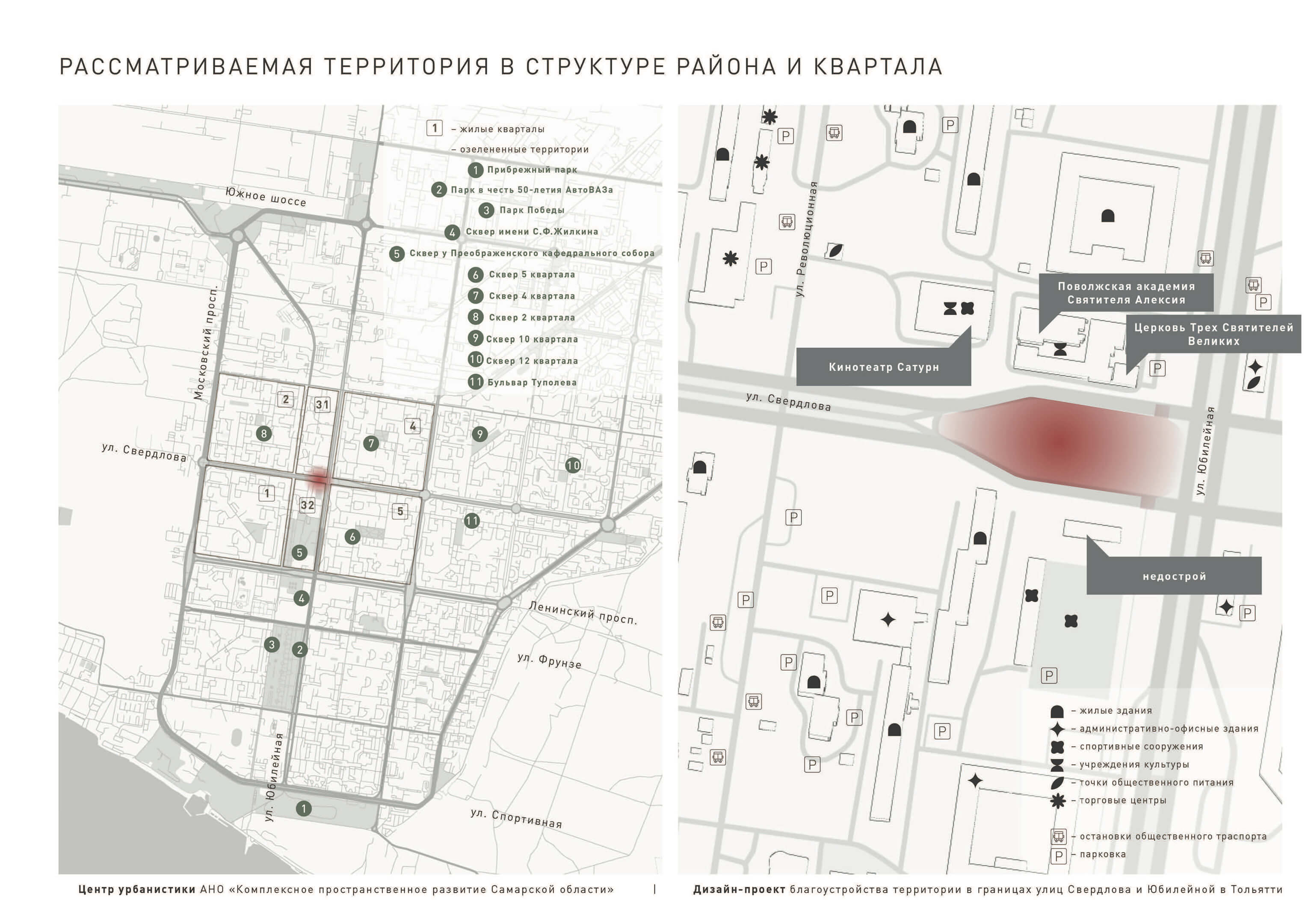 Территория в структуре района и квартала